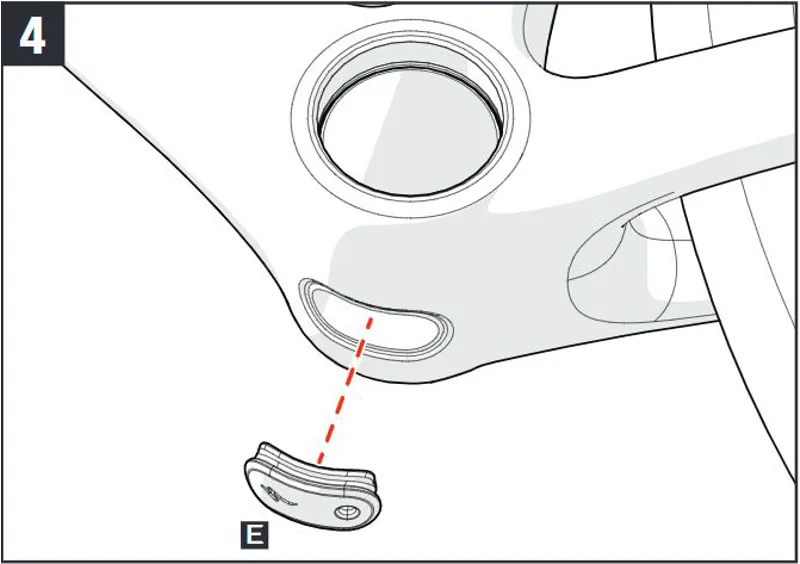 Specialized Tarmac SL6 Bottom Bracket Cover in Black-2